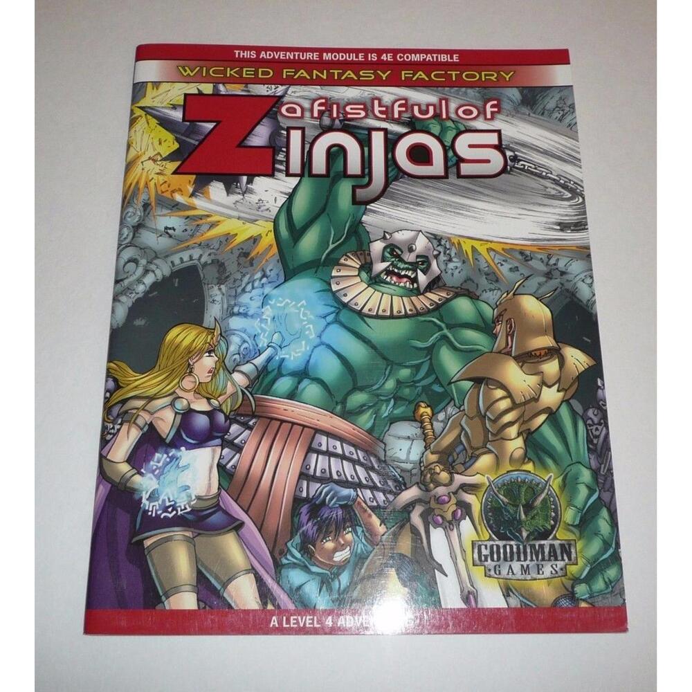 Fistful of Zinjas RPG Gaming Adventure Module Book 4E Compatible